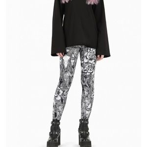 ISO Blackmilk Ex Inferis Art HWMF Leggings